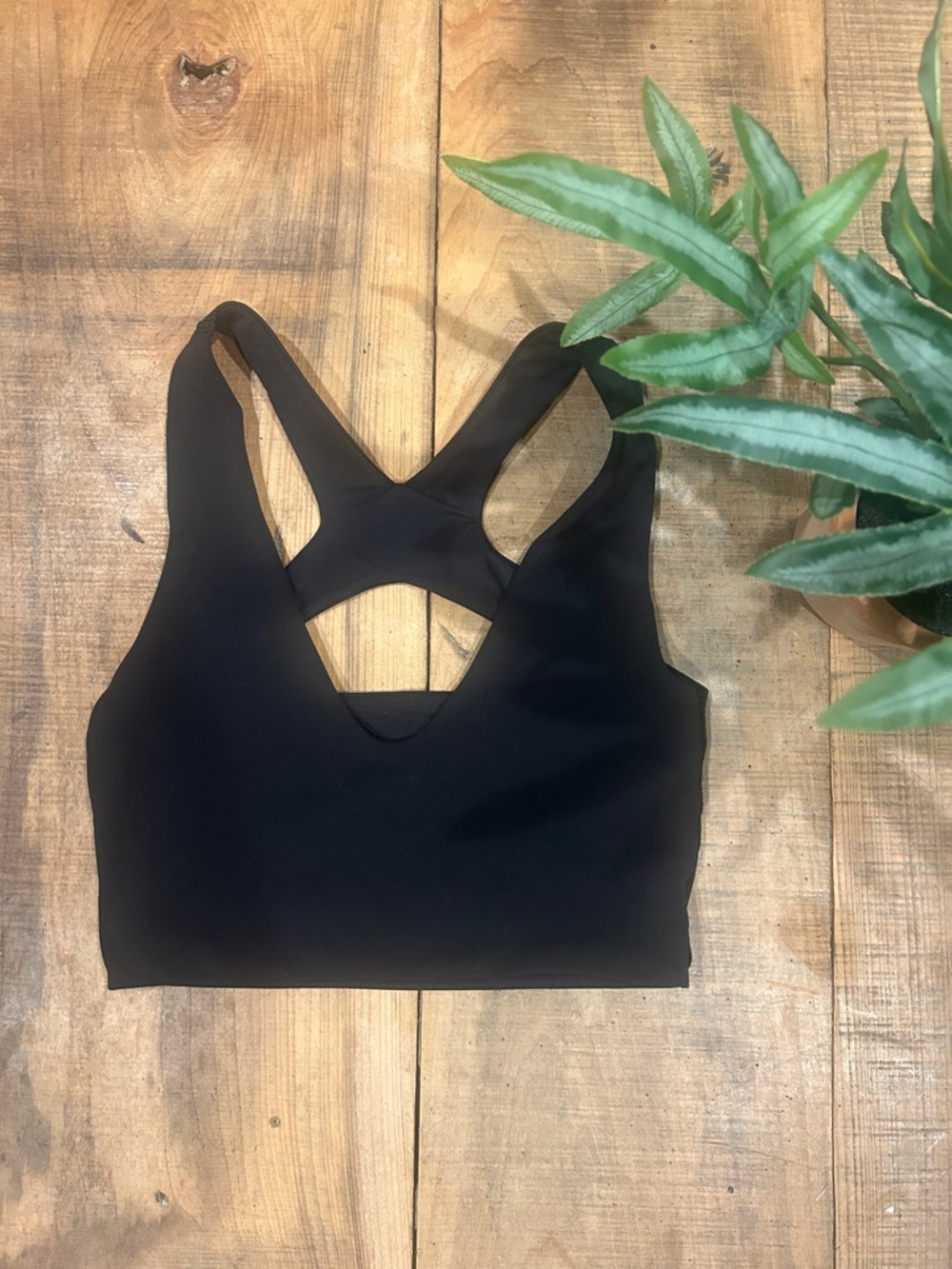 lululemon athletica Black Strappy Crossback Sports Bra